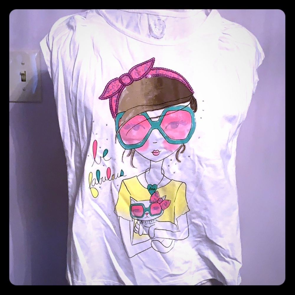 Be fabulous girls tee size 14